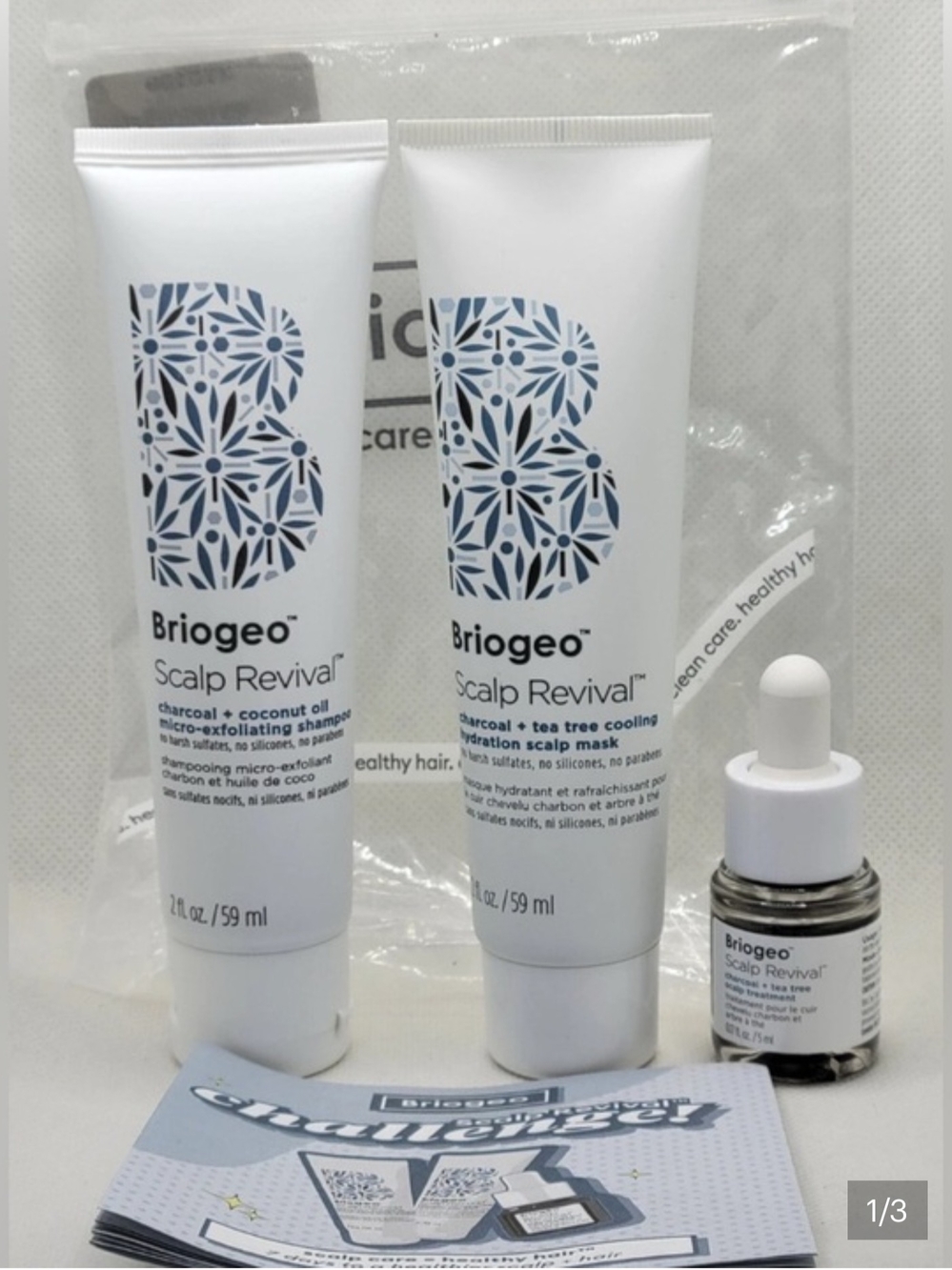 Briogeo Scalp Revival Set Travel Size New Sealed.